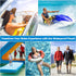 IP68 Floating Waterproof Phone Case for iPhone 15 14 13 Pro Max, Galaxy S24 S23 S22 Ultra, Black