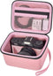 Vlogging Camera Case for Duluvulu/TEBNGIHNM/zheozeig/Oiadek 4K Digital Cameras, Storage for Lens and Accessories (Pink)