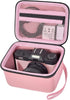 Vlogging Camera Case for Duluvulu/TEBNGIHNM/zheozeig/Oiadek 4K Digital Cameras, Storage for Lens and Accessories (Pink)