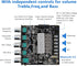 Romicta 2.1 5.0 200W 12-24V Channel Bluetooth Amplifier Board HiFi Subwoofer Audio AMP with Treble Freq and Bass