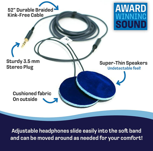 CozyPhones Kids Headphones - Purple Frog, Over Ear, Volume Limited, Thin Speakers, Super Soft Fleece Headband.