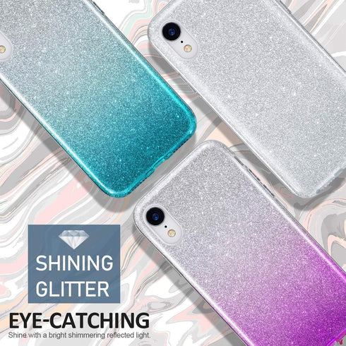 MATEPROX Bling Sparkle Protective Case for iPhone XR 6.1" (Gold) - Cute Girls Women