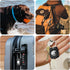 HATALKIN 2 Pack IPX8 Waterproof AirTag Holder, Secure Holder with Wire Cable for Keys, Luggage, Backpack