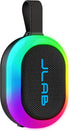 JLab Pop Party Portable Bluetooth Speaker, Black, 8+ Hours of Playtime, IP55 Waterproofing,