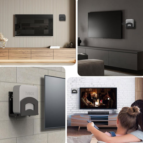 Adjustable Wall Mount Holder for Small Devices - Cable Box, DVD Players, Modems, Streaming Media