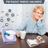 Portable CD Player with Bluetooth, Desktop CD Player with Speakers, Remote Control, LED Display, Supports CD/FM Radio