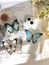 Butterfly Phone Grip, Rare Swallowtail Butterfly Holder, Cute Transparent Resin Elasticity Holder (White)