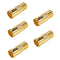 RG6 Compression F Type Connector, Quick Push on Coax Cable Adapter, Gold Plated, Pack of 5