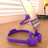 Honsky Thumbs-up Tablet Stand Cradle for Desk, Universal Adjustable Flexible Smartphone Holder, Purple
