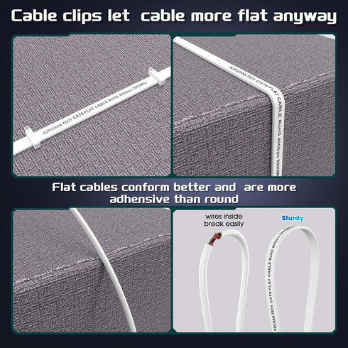 8 100 40Gbps 2000Mhz RJ45 Cat Ethernet Cable FT, Heavy Duty High Speed Internet Network Patch Cord, Shielded Flat LAN