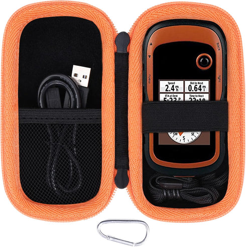 Aenllosi Hard Carrying Case Replacement for Garmin eTrex 20/20x/30x/22x/32x Handheld GPS by (Orange