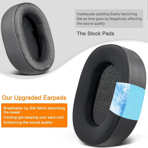 SOULWIT Cooling-Gel Earpads Replacement for Corsair HS65/HS55 Gaming Headset, High-Density Noise Isolation Foam