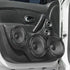 Unifizz 2pcs 7 Inch Metal Glossy Car Audio Speaker Cover Mesh Subwoofer Grill Horn Guard Decorative Circle Grille Protector Black
