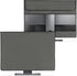 27-28" 3-IN-1 kwmobile Cover Compatible with monitor - Case with Storage for Mouse, Keyboard - Dark Grey