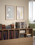 Retro Walnut MDF CD Holder Desk Rack Organizer, Cute Stand Holds 30 CD Cases, CD Storage for Theatre Room