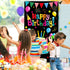 Tatuo Colorful Happy Birthday Banner Door Cover, Photography Party Supplies for Home Outdoor