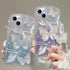 Compatible with iPhone 11 Case for Women/Girls, Cute Butterfly Glitter Bling with Bracelets Anti-Scratch Shockproof Case for iPhone 11, Purple with Bracelets