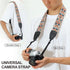 Padwa Lifestyle Camera Strap - 2" Retro Jacquard Embroidery Adjustable Strap for DSLR/SLR Cameras (White)