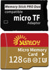 Sunloy PSP Memory Stick Adapter with 128GB Micro SD Card, Micro SD/SDHC/SDXC to