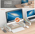 2 Pack Legs,HD02T-201 Hemudu Computer Monitor Stand Riser Multi Media Desktop Stand for Flat Screen LCD LED TV