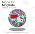 Sonix Magnetic Phone Grip, Removable Silicone Ring Loop Holder - Compatible with MagSafe | Hello Kitty Stickers