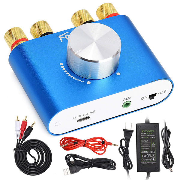 Facmogu F900S 160W Mini Bluetooth 5.0 Power Amplifier, 2 Channel Stereo Hi-Fi Digital Amp