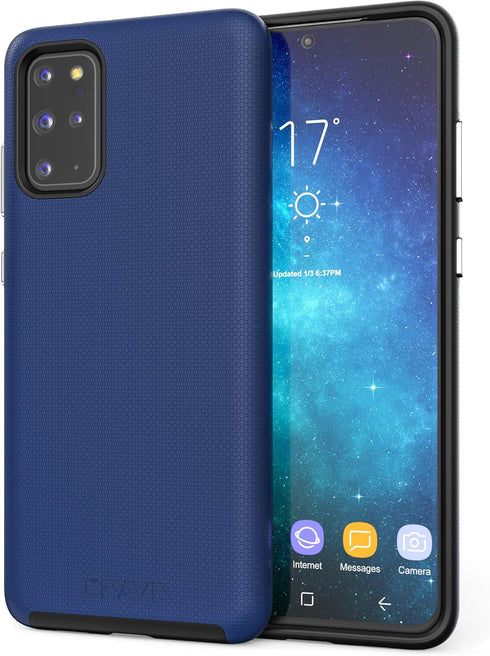 Crave Dual Guard Case for Samsung Galaxy S20+, Shockproof Protection Dual Layer Case - Navy