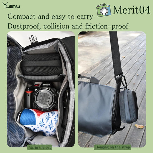 Hard Shell Camera Filter Case for 6 Circular Filters with Max Diameter of 95mm, Microfiber-Lined Pockets