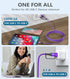 sweguard USB Type C Charger Cable 6.6ft, iPhone 15 Charger 2-in-1 USB C to USB C Cable Nylon Braid for iPhone 15 Pro
