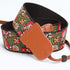 Ends,2" Padwa Lifestyle Green Flower Camera Strap for All DSLR Cameras,Double Layer Cowhide Wide Pure Cotton