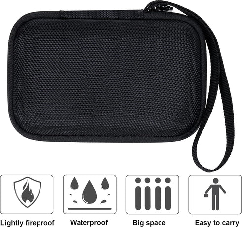 Khanka Hard Travel Case for Anker 621 622 633 Magnetic Battery, 5000mAh 10000mAh Charger, Case Only (Black)