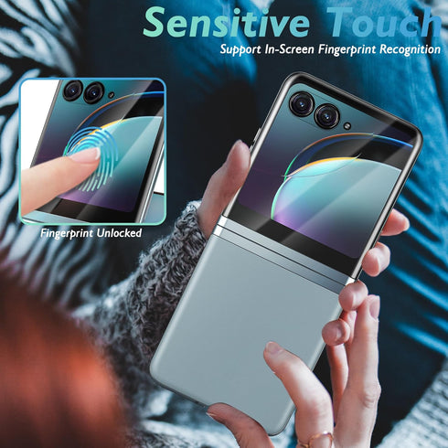 Orzero 3 Pack Screen Protector for Motorola Razr+ / Plus 2023 - Soft TPU, Anti-Scratch, Edge to Edge, HD.