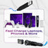 STATIK GloBright 360 Pro Magnetic Charging Cable 2nd Gen, Light Up USB C Charging Cable, 6FT/2M