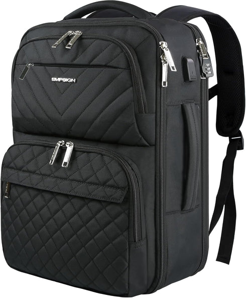 EMPSIGN Travel Backpack for Women, Large Carry On Backpack Airline Approved Personal