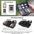 JJC 6 Card,6 Cards,5 Cards,8 Batteries,3 LP-E6 NP-FZ100 NPW235 Multi-Function Camera Battery Memory Card Storage Case