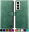 SUANPOT Leather Wallet Case for Samsung Galaxy S22 - RFID Blocking Credit Card Holder, Flip Folio Book Shockproof