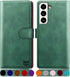SUANPOT Leather Wallet Case for Samsung Galaxy S22 - RFID Blocking Credit Card Holder, Flip Folio Book Shockproof