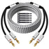 14 AWG Speaker Cable Wire 10 Feet with Gold-Plated Banana Tip Plugs, CL2 Rated Heavy Duty