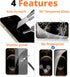 IceSword Privacy Screen Protector for iPhone 12 Mini, Tempered Glass Film (9H Hardness, Anti-Fingerprint)