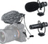 JJC SGM-V1 Shotgun Video Microphone, Cardioid Condenser Mic with Shock Mount and Windscreen for DSLR