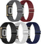5 Pack Stretchy Nylon Bands for Fitbit Charge 5/6 - Adjustable Sport Replacement Wristbands for Men & Women