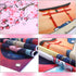 Ocean Wave Tapestry - Japanese Kanagawa Great Wave Cherry Blossom Nature Sunset Background Wall Hanging, 72.8 x 43.3