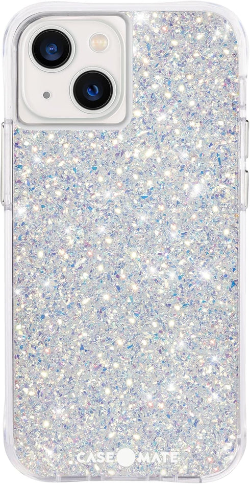 Case-Mate Twinkle Stardust iPhone 13 Case for Women - Luxury Glitter, 10ft Drop Protection, Wireless Charging, Shock