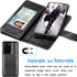 Tekcoo Wallet Case for Samsung Galaxy S20 Plus, Luxury PU Leather with Cash and Credit Card Slots - Black