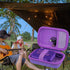 co2CREA Hard Carrying Case for JBL Go 4 Go3 Go 3 Eco, Waterproof Ultra Portable Bluetooth Speaker (Purple Case)