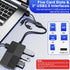 SHOWAIST 8 1 3 2.0 Memory Stick Pro Duo Reader Adapter, in SD/MS/TF/CF/XD Card Reader with USB Ports, L-ightning+USB