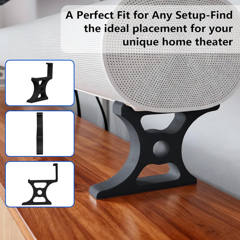 Generic 3-Height (25mm-75mm), Installation(25mm Soundbar Stand Compatible with Arc, Adjustable Riser Base Sturdy Base