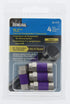 IDEAL Electrical 85-079 TLC RG-6 Quad F Tool-Less Compression Connector, 4 Connectors for Cable Installations