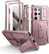Dexnor Galaxy S24 Ultra Case, Shockproof Full-Body Bumper, Built-in Slide Camera Cover, Screen Protector, Kickstand,