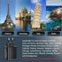 European USB C Charger, 55W Travel Plug Adapter, 4-Port USB C Fast Charging Block for iPhone 15 Series